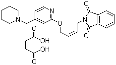 N-{4-[4-(Piperidinomethyl)pyridyl-2-oxy]-cis-2-butene}phthalimide maleic acid,  CAS #: 146447-26-9